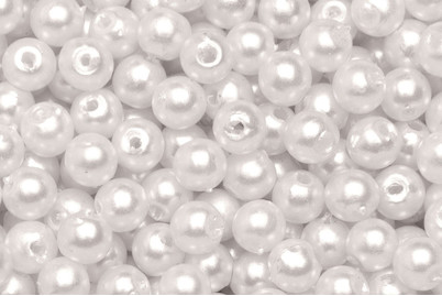 Image of Dekoperlen 75 g 6mm perlweiss bei JUMBO