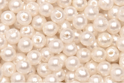 Image of Dekoperlen 75 g 10mm perlweiss bei JUMBO