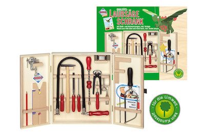 Image of Laubsäge-Holzschrank 28-teilig bei JUMBO