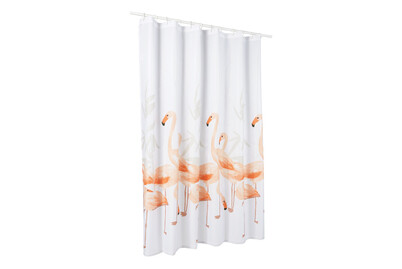 Image of Duschvorhang Flamingo 180x180 cm bei JUMBO
