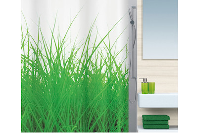 Image of Duschvorhang Grasgrün 180x200 cm bei JUMBO