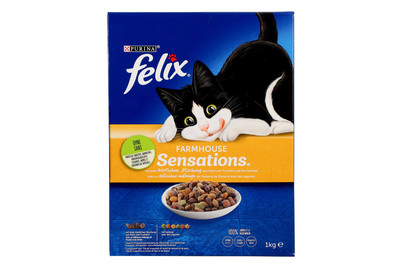 Image of Felix Trocken-Katzenfutter Sensations Meaty Geflügel bei JUMBO