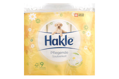 Image of Hakle Toilettenpapier Pflegende Sauberkeit 4-lagig 9 Rollen