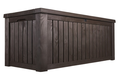 Image of Keter Rockwood Box (72.4x155x64.4cm), Kunststoff braun bei JUMBO