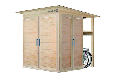 Image of Weka Gartenhaus Q naturbelassen (155 x 230 cm), holz bei JUMBO