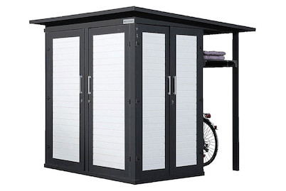 Image of Weka Gartenhaus Q anthrazit weiss (230 x 200 cm), holz bei JUMBO