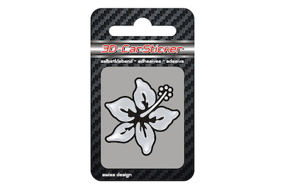Image of 3D Car Sticker Hibiscus bei JUMBO