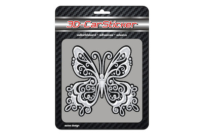 Image of 3D Car Sticker Schmetterling