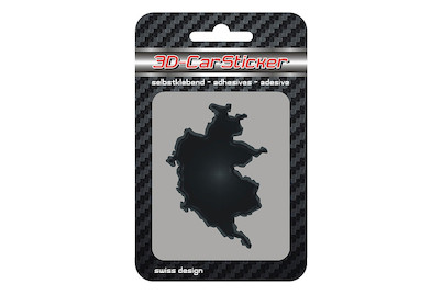 Image of 3D-Small Sticker Schweiz schwarz