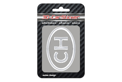 Image of 3D-Small Sticker CH chrom bei JUMBO