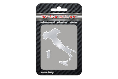 Image of 3D-Small Sticker Italien chrom