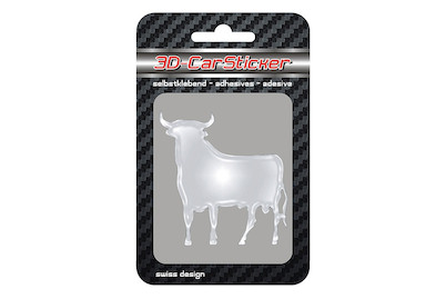 Image of 3D-Small Sticker Stier chrom bei JUMBO