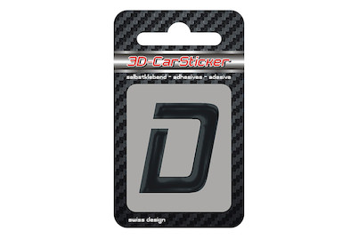 Image of 3D Car Sticker D schwarz bei JUMBO