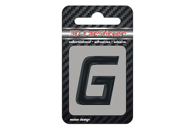 Image of 3D Car Sticker G schwarz bei JUMBO