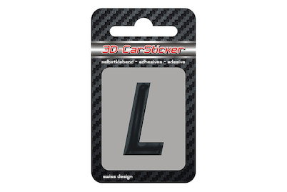 Image of 3D Car Sticker L schwarz bei JUMBO