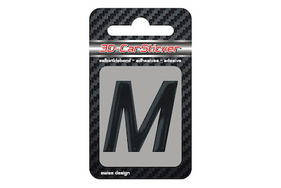 Image of 3D Car Sticker M schwarz bei JUMBO