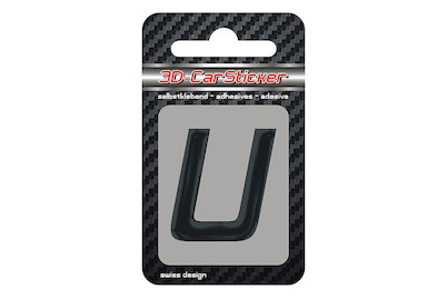 Image of 3D Car Sticker U schwarz bei JUMBO