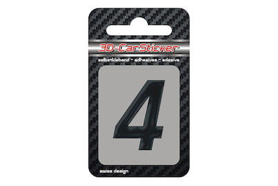 Image of 3D Car Sticker 4 schwarz bei JUMBO