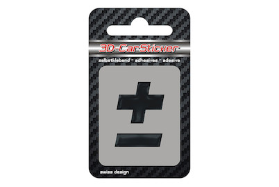 Image of 3D Car Sticker plus minus schwarz bei JUMBO