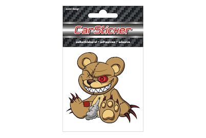 Image of 3D Car Sticker Bad Teddy bei JUMBO