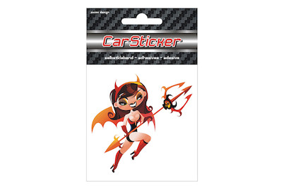 Image of 3D Car Sticker Devil Girl 1