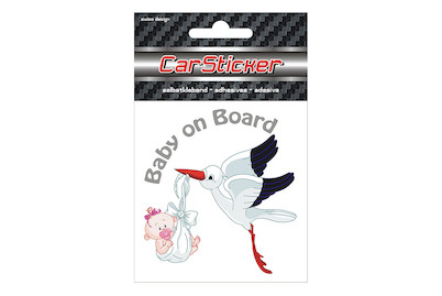 Image of 3D Car Sticker Storch Girl bei JUMBO