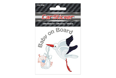 Image of 3D Car Sticker Storch Boy bei JUMBO