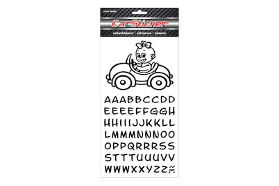 Image of 3D Car Sticker Girl schwarz bei JUMBO