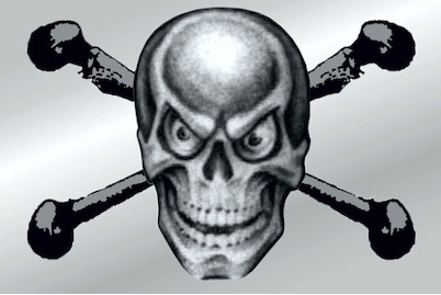 Image of Sticker Totenkopf reflektierend bei JUMBO