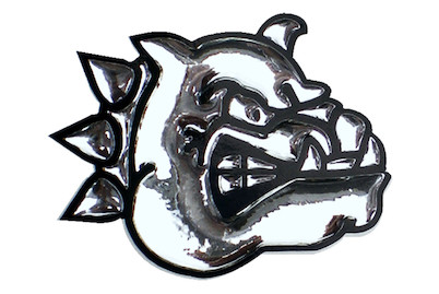 Image of 3D Chrome-Tattoo Hund klein bei JUMBO