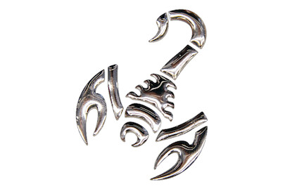 Image of 3D Chrome-Tattoo Skorpion klein pink bei JUMBO