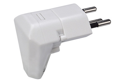 Image of Steko Winkelstecker 90° drehbar T12 wweiss bei JUMBO