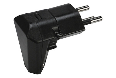 Image of Steko Winkelstecker 90° drehbar T12 schwarz bei JUMBO