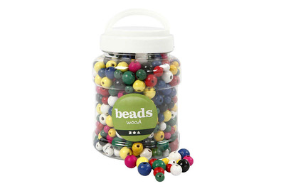 Image of Holzperlen, 8+10+12mm, 400ml,ass. Lochgrösse 2-2.5 mm bei JUMBO