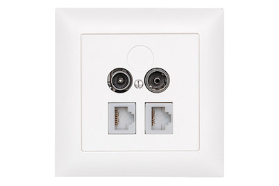 Image of UP Multimedia Dose 2 x Rj45/R/Tv 11Db bei JUMBO