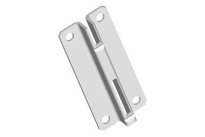 Image of Kurzschiene 1Reihig Weiss 2Schlitze 2St bei JUMBO