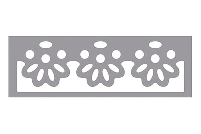 Image of Bordüren-Stanzer - Blüte, 4,5x1,3cm, Geeignet f.Karton bis 200g/m² bei JUMBO