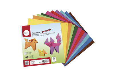 Image of Origami-Faltblätter, FSC Mix Credit, 15x15cm, 80g/m2, Beutel 100Blatt