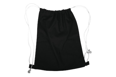 Image of Turnbeutel mit Kordelzug 38x42 cm schwarz bei JUMBO