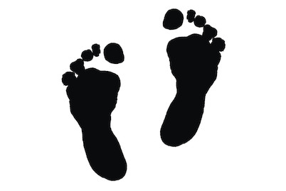 Image of Holz-Stempel Füsse 5x5 cm bei JUMBO