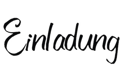 Image of H.- Stempel Einladung , 3x7cm bei JUMBO