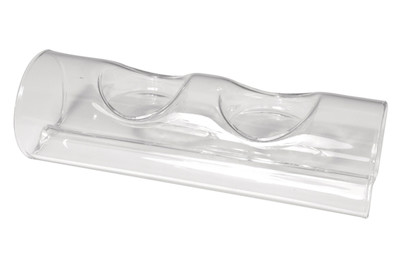 Image of Glasröhre für Teelichter, 17,5x6,5cm, für 2 Teelichter bei JUMBO