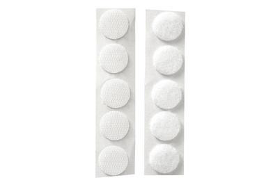 Image of Klettverschluss, rund, 19 mm, SB-Btl. 10 Stück bei JUMBO