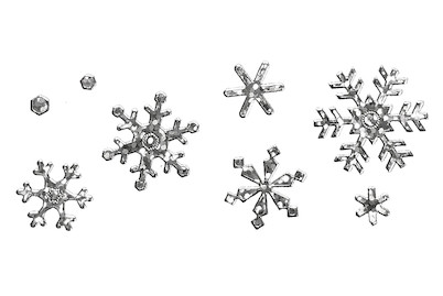 Image of Klebemotiv-Diamant Schneeflocke , Bogen 10x23 cm bei JUMBO