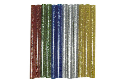 Image of Glitter-Klebesticks f. Heissklebepistole, 10x0,75cm, SB-Btl 12Stück bei JUMBO