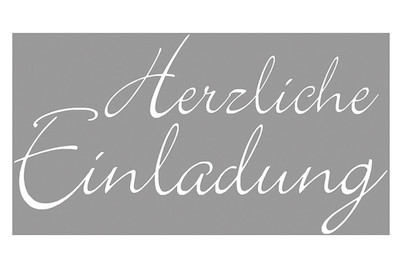 Image of Stempel, Herzliche Einladung, 4x7 cm bei JUMBO