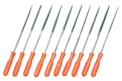 Image of Feilen-Set mit Plastikgriff, fein, 14cm, 10 Sorten bei JUMBO