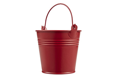 Image of Eimer aus Metall 8x7 cm rot bei JUMBO