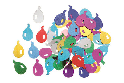 Image of Pailletten Ballon farbig 12 mm 20 g bei JUMBO