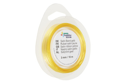 Image of Satin Band 3 mm 10m gelb bei JUMBO